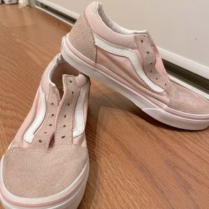Pink suede vans kids 2.5
